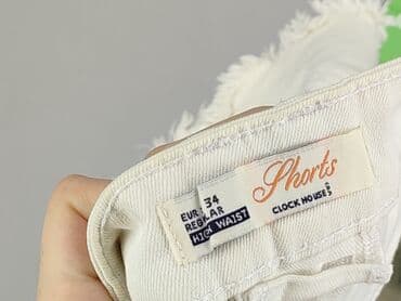 woskowane jeansy z wysokim stanem: Clockhouse, Szorty damskie, rozmiar XS — 4