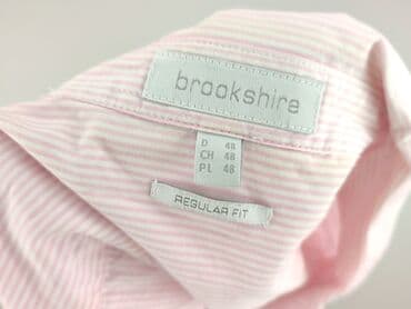 bluzki w paski z serduszkiem: Brookshire, Koszula damska, rozmiar 4XL — 4