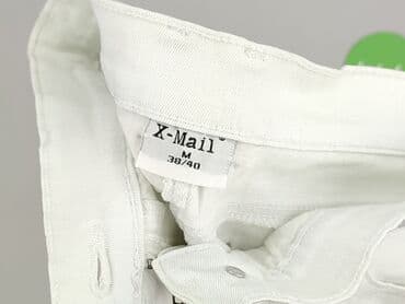 biale szerokie jeansy: X-MAIL, Szorty damskie, rozmiar M — 4