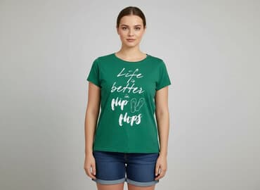 ryby klapki: T-shirt damski, rozmiar XL — 7