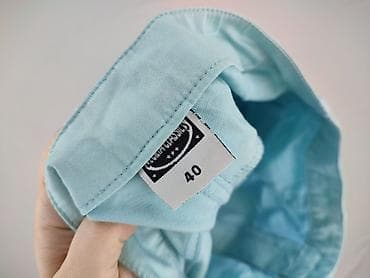 spodnie mid rise: Spodnie materiałowe damskie, rozmiar L — 4