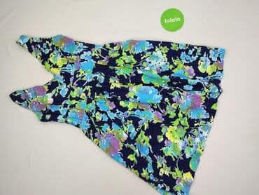 niebieska sukienka w kwiaty na wesele: Sukienka damska, rozmiar S — 3