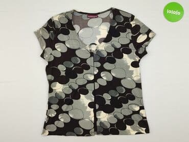 czarne t shirty damskie w serek: T-shirt damski, rozmiar M — 2