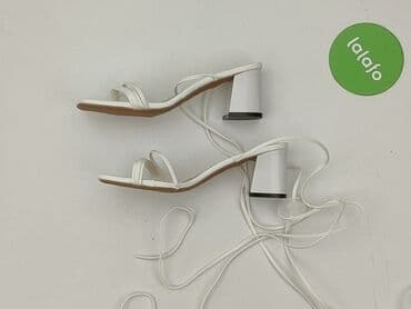 czerwone sandały na słupku ccc: Sandały damskie, rozmiar 40 — 5