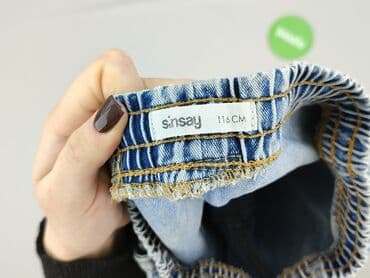 sinsay jeansy denim: Spodnie jeansowe, Sinsay, 5-6 lat, 116, stan - Idealny — 4