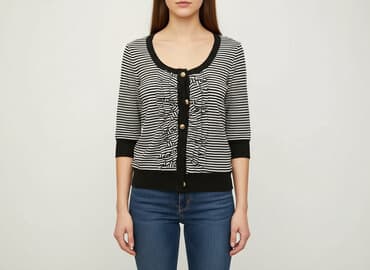 sweter na guziki: Kardigan damski, rozmiar S — 6