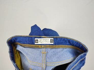 srebrne legginsy: Terranova, Jeansy damskie, XS — 4