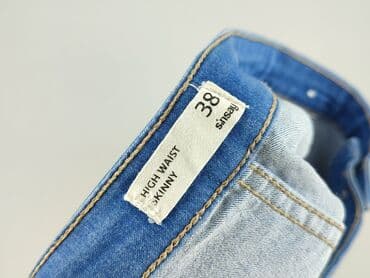 woskowane jeansy z wysokim stanem: Jeansy damskie, rozmiar M — 4