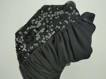 czarna sukienka ze srebrnymi dodatkami: Sukienka damska, L — 6