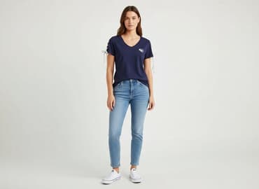 reserved koszulka w paski: Reserved, T-shirt damski, rozmiar XS — 1