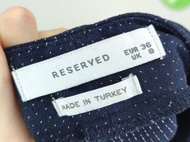 spodnie woskowane brązowe reserved: Reserved, Spodnie materiałowe damskie, rozmiar S — 4