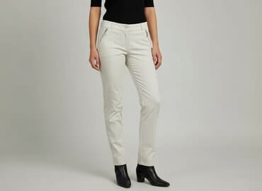 spodnie materiałowe tommy hilfiger: Spodnie materiałowe damskie, rozmiar L — 6