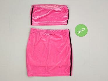 welurowa spódniczka: Komplet dresowy damski, rozmiar S — 3