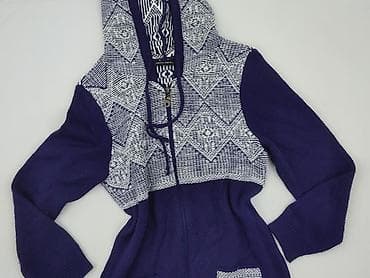 narzutka z kapturem damska: Kardigan damski, rozmiar L — 1