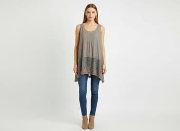 bluzki basic długi rękaw: Tunika damska, rozmiar M — 5