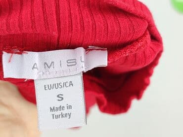 koszulka z prazkowanej dzianiny: Amisu, T-shirt damski, rozmiar S — 4