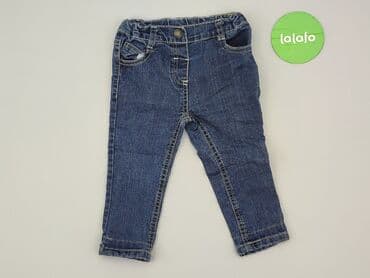 reserved spodnie woskowane: Denim pants, So cute, 12-18 months, condition - Good — 2