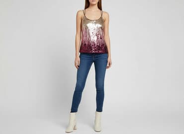 sukienki z cekinami reserved: Top damski, rozmiar M — 1