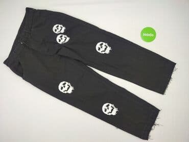 spodnie hello kitty biale: Shein, Spodnie materiałowe damskie, M — 2