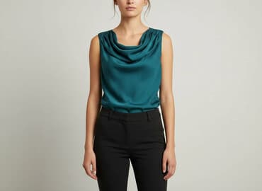 zielone eleganckie bluzki: CAMAIEU, Bluzka damska, rozmiar S — 6