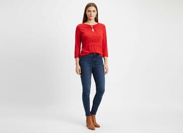 czerwona bluzki wieczorowe: Bluzka damska, rozmiar M — 1