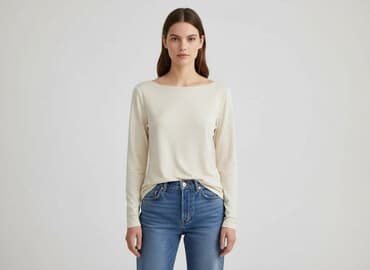 biale buty skarpetkowe: Bluzka damska, rozmiar S — 6