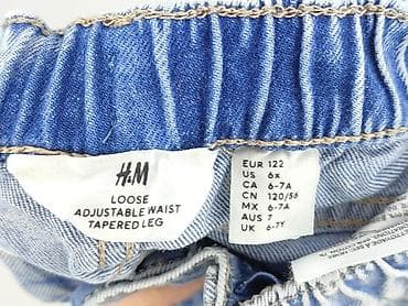 patchwork koszula: Spodnie jeansowe, H&M, 7 lat, 116/122, stan - Bardzo dobry — 4