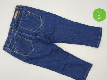 jeansy cropped damskie: Spodnie 3/4 damskie, rozmiar S — 3