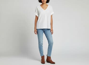 białe bluzki adidas: Bluzka damska, rozmiar L — 6