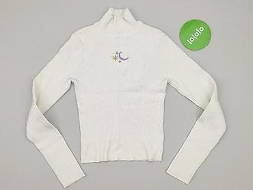 bialy sweterek: Golf damski, rozmiar S — 2