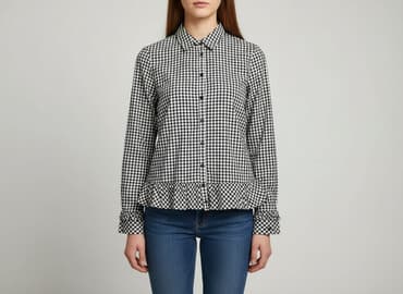 koszula w kratę damska reserved: Koszula damska, rozmiar L — 1