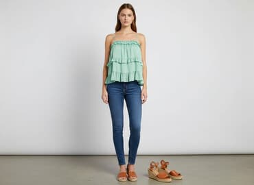 sukienka na wesele miętowa: Wild Fable, Bluzka damska, rozmiar L — 6