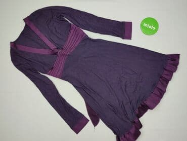 fioletowa sukienka z długim rękawem: Sukienka damska, rozmiar S — 3