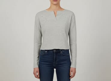 bluzka z przekładanym dekoltem: Women`s T-shirt, size S — 1