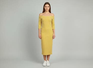 sukienka w kolorowe paski: Diverse, Sukienka damska, rozmiar S — 1