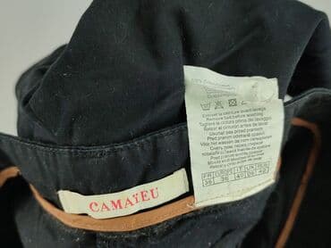 czarne sandały płaskie ccc: Camaïeu, Spodnie materiałowe damskie, rozmiar S — 4