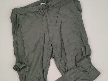 damskie joggery khaki: Spodnie materiałowe damskie, rozmiar S — 1