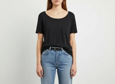 koszulka z autem h m: H&M, T-shirt damski, rozmiar S — 6