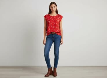 czerwona sukienka orsay: Orsay, Bluzka damska, rozmiar XS — 8