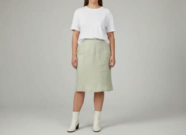 zielone spódniczka w kratkę: Spódnica damska, rozmiar XL — 5