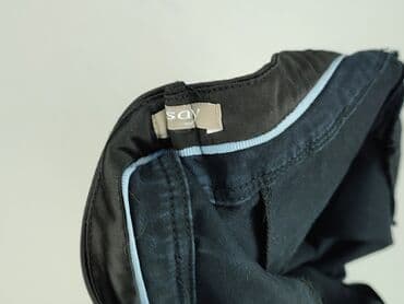 czarne spodnie z białą nitką: Orsay, Spodnie materiałowe damskie, rozmiar S — 7