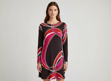 h m sukienka czarna z marszczeniem: H&M, Sukienka damska, rozmiar M — 1