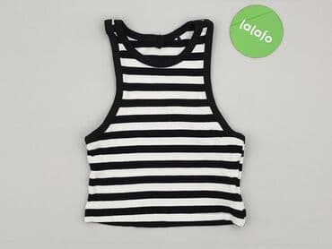 koszulka zolta w czarne paski: Top damski, M — 2