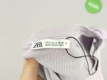 zara koszulka z prążkowanej dzianiny: Zara, Women's blouse, size S (EU 36) — 4