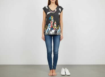 azteckie wzory ubrania: Azara, T-shirt damski, rozmiar S — 1