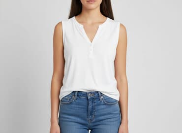 koszulka pod marynarkę damska: Tessentials, T-shirt damski, rozmiar S — 6