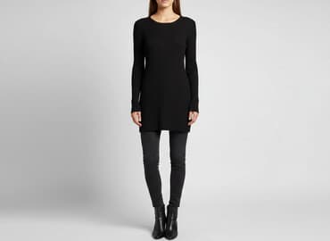 bluzki z dzianiny prążkowanej: Tunika damska, rozmiar S — 1