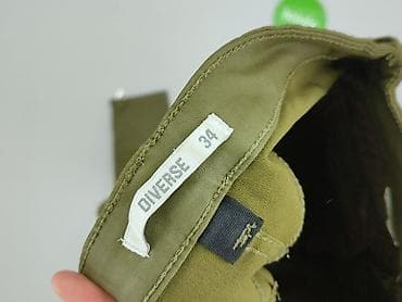 spodnie cargo diverse: Diverse, Spodnie materiałowe damskie, rozmiar S — 4