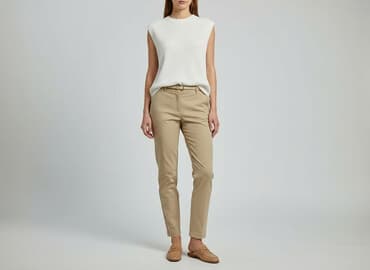 benetton chinosy damskie: Mohito, Spodnie materiałowe damskie, rozmiar M — 8