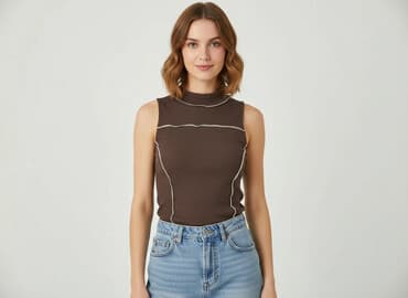 bluzki ciocco: Sinsay, Top damski, rozmiar 2XS — 6